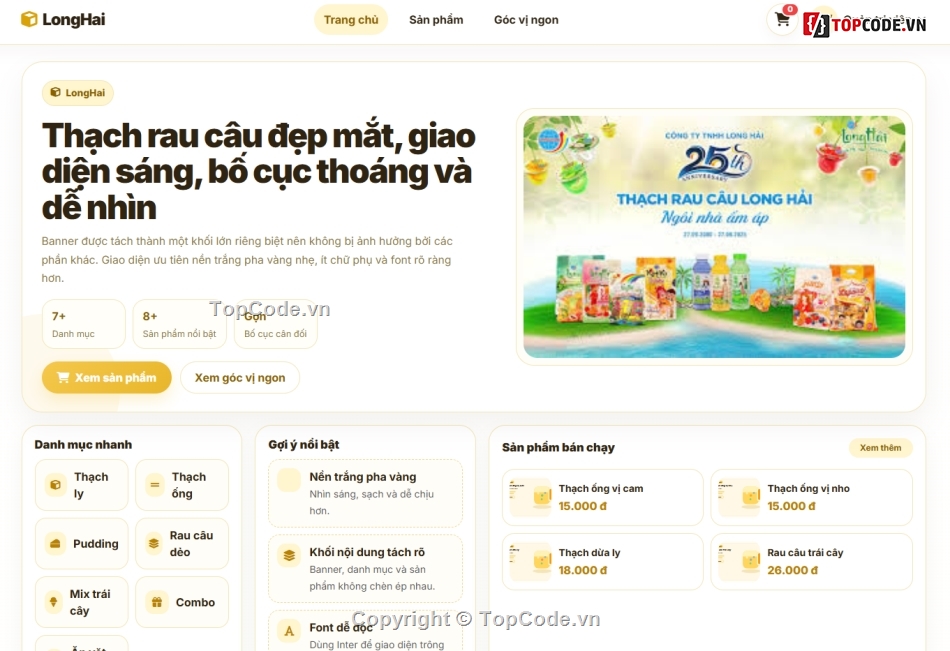 Website bán rau,website bán thạch,web bán thạch